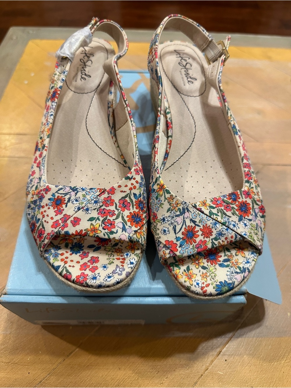 LifeStride Socialite floral espadrille wedges 🌸8.5 W